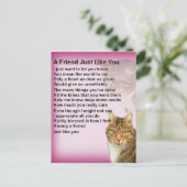    CatsFriend Poem Briefkaart (Staand voorkant)