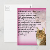    CatsFriend Poem Briefkaart (Voorkant / Achterkant)