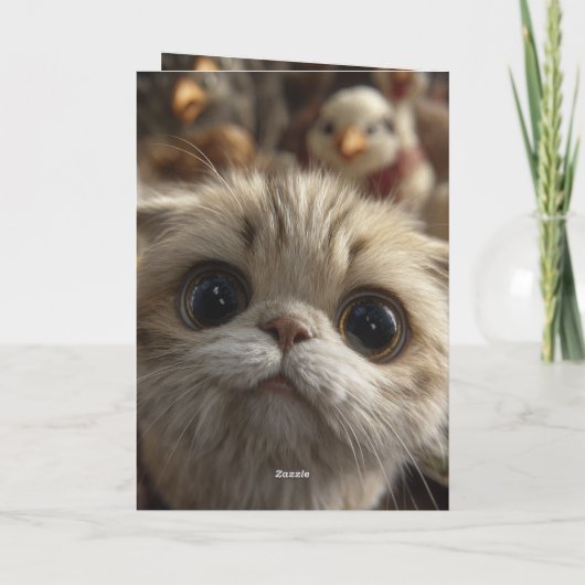 Catsgiving Thanksgiving Card Kaart (Achterkant)