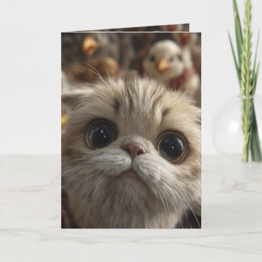 Catsgiving Thanksgiving Card Kaart (Voorkant)