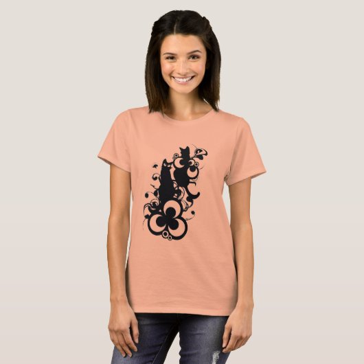 CatSilhoutte T-shirt (Voorkant volledig)