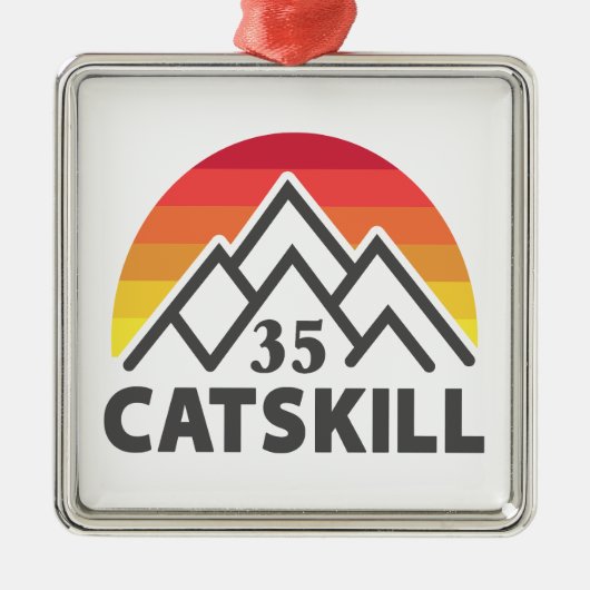 Catskill 35er Regenboog Metalen Ornament (Voorkant)