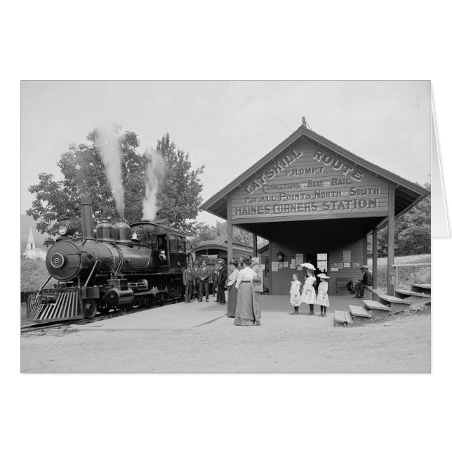Catskill Mountains Spoorwegstation, 1902 (Voorkant Horizontaal)