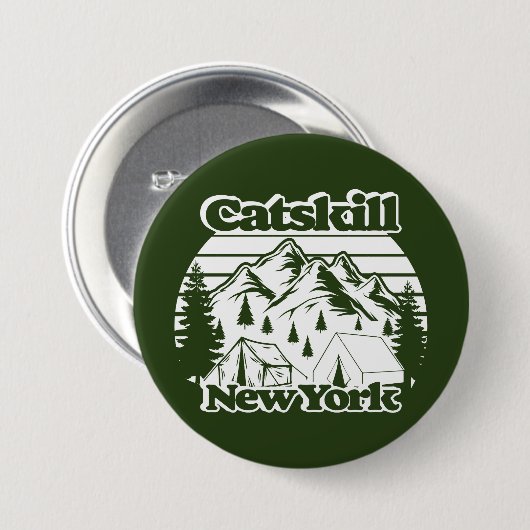 Catskill, New York Ronde Button 7,6 Cm (Voorkant /achterkant)