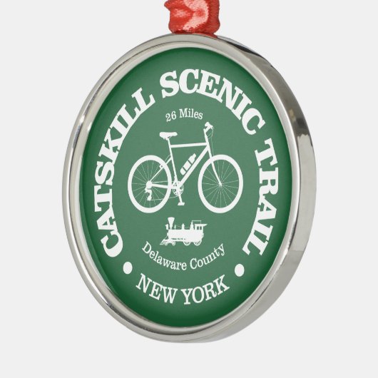 Catskill Schilderachtig Trail (fietsen) Metalen Ornament (Links)