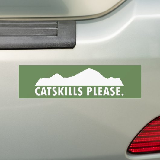 Catskills Alsjeblieft Bumpersticker (Op auto)