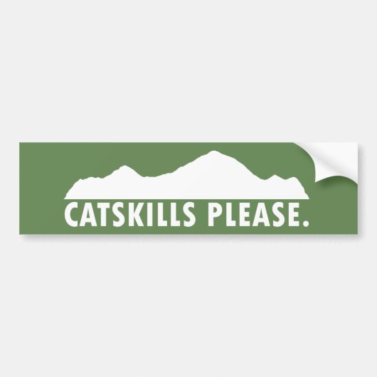 Catskills Alsjeblieft Bumpersticker (Voorkant)