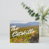 Catskills Bruiloft Save the Date Briefkaart (Staand voorkant)