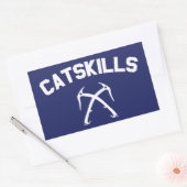 Catskills ijsklimmen rechthoekige sticker (Envelop)
