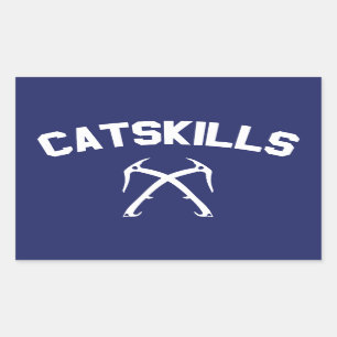 Catskills ijsklimmen rechthoekige sticker