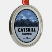 Catskills Mountains New York Camping Metalen Ornament (Rechts)