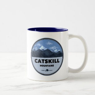 Catskills Mountains New York Camping Tweekleurige Koffiemok