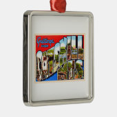 Catskills Mountains New York Large Letter Briefkaa Metalen Ornament (Rechts)