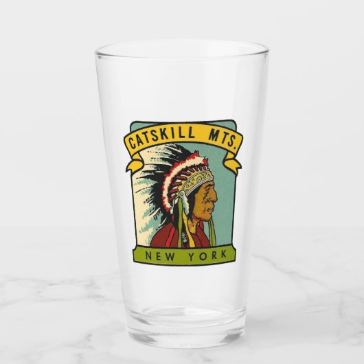 Catskills Mountains, New York Pint Glass Glas (Voorkant)