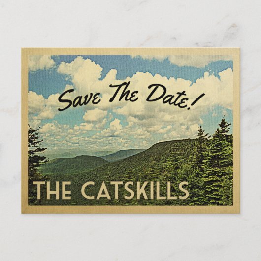 Catskills Mountains sparen het  Briefkaart van de  (Voorkant)