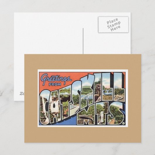 Catskills Mts.  Briefkaart (Voorkant / Achterkant)