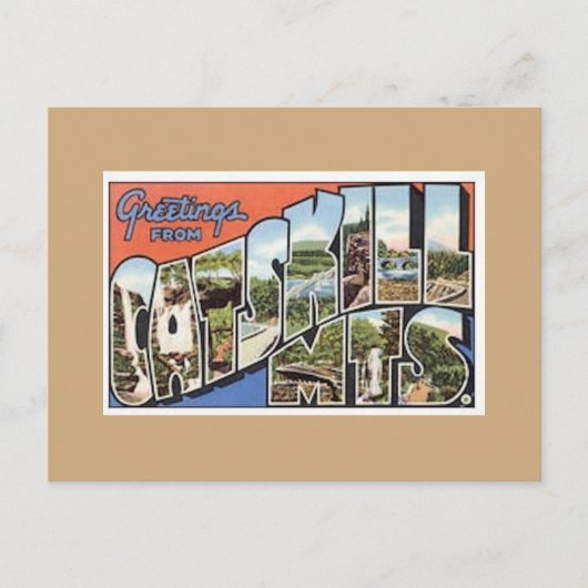 Catskills Mts.  Briefkaart (Voorkant)