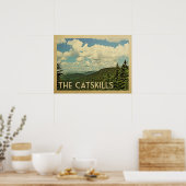 Catskills New York Vintage Travel Poster (Keuken)