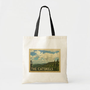 Catskills New York Vintage Travel Tote Bag