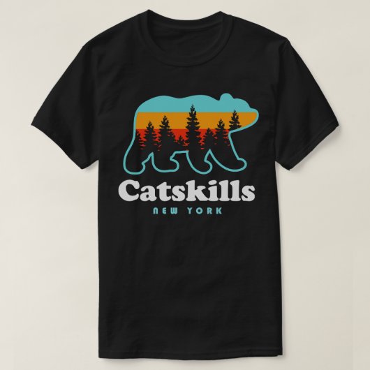Catskills NY Beer Camping Wandelbergen New York T-shirt (Design voorkant)