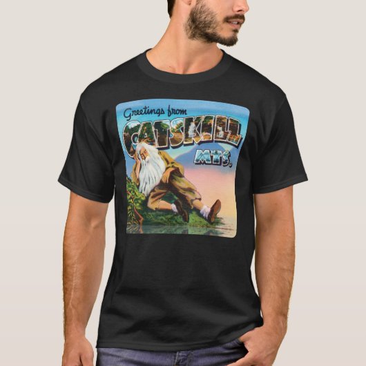 Catskills Rip Van Winkle  Briefkaart T-shirt (Voorkant)