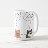 CatsLoveLoveMouse Koffiemok (Voorkant rechts)