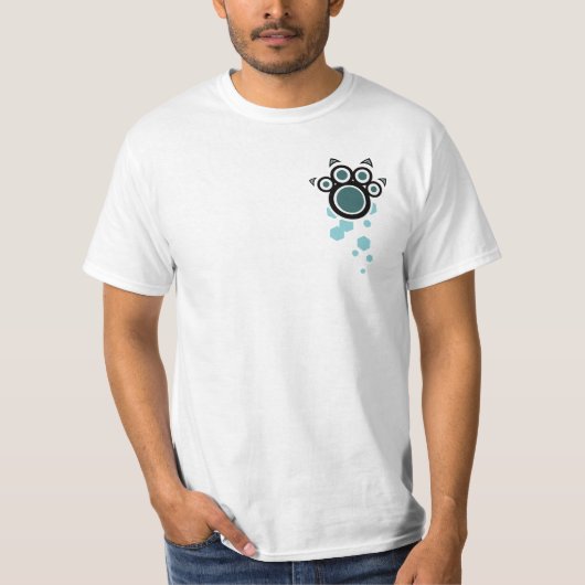 catsnowboardpaw_2 t-shirt (Voorkant)