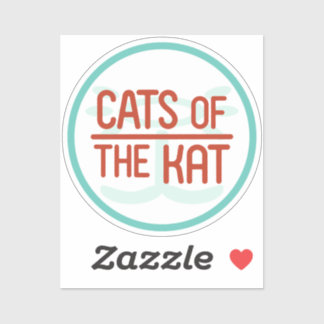 Catsofthekat gesneden vinyl Sticker