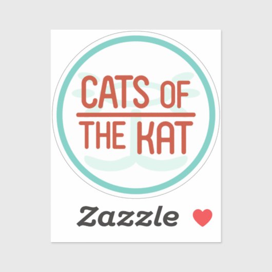 Catsofthekat gesneden vinyl Sticker (Vel)
