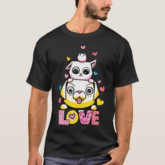 Catsoki Valentijn speciale liefde T-shirt (Voorkant)