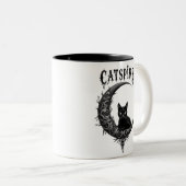 CATSPIRE: Gothic Moon & Cat mok Design (Voorkant rechts)