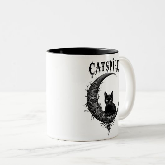 CATSPIRE: Gothic Moon & Cat mok Design (Voorkant rechts)