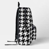 Catstooth Black en White Houndstooth Pattern Bedrukte Rugzak (Links)