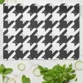 CatsTooth Black en White Theedoek (Gevouwen)