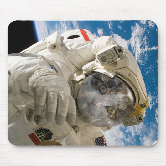 Catstronaut, Astronaut, Mouse Mat Muismat (Voorkant)