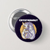 Catstronaut Cat Cosmonaut Ronde Button 5,7 Cm (Voorkant /achterkant)