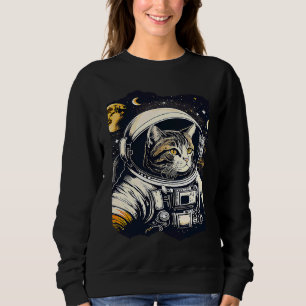 Catstronaut Kat Astronaut Ruimte Illustratie 1 Trui