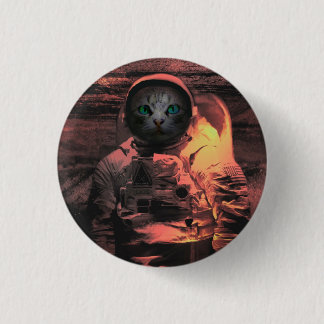 catstronaut ronde button 3,2 cm