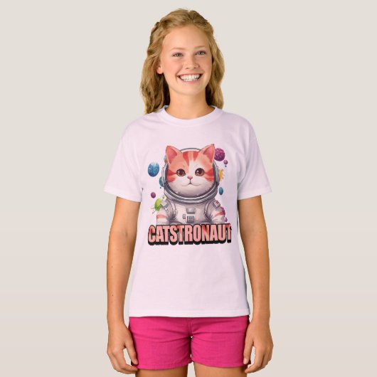 Catstronaut T-shirt (Voorkant volledig)