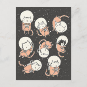 Catstronauten Briefkaart