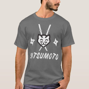 Catsumoto Samurai Ninja Kat Funny Cat T-shirt