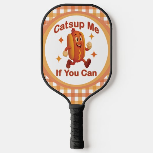 Catsup Me If You Can Funny Hot Dog beroemd gemaakt Pickleball Paddle (Voorkant)