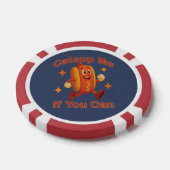 Catsup Me If You Can Funny Hot Dog beroemd gemaakt Poker Chips (Enkel)
