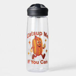 Catsup Me If You Can Funny Hot Dog beroemd gemaakt Waterfles