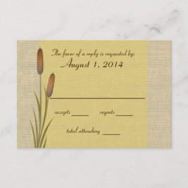 Cattail Lake-respons RSVP Kaartje