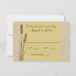 Cattail Lake-respons RSVP Kaartje