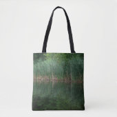 Cattail reflecties in vijver tote bag (Voorkant)