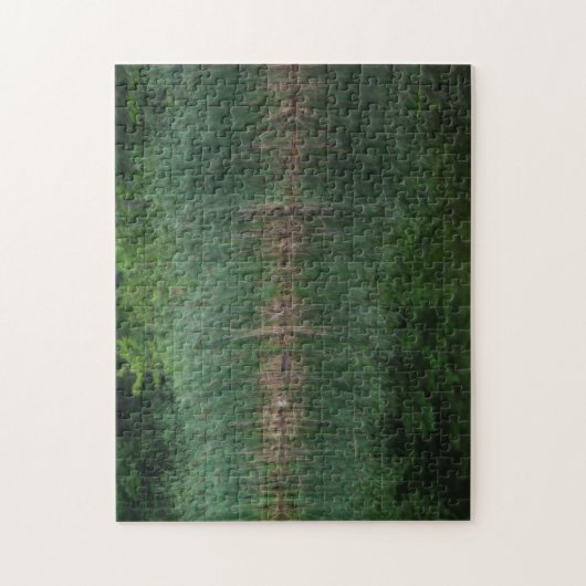 Cattail Reflections in Pond Orton Effect Legpuzzel (Verticaal)