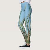 Cattails Abstract Chic Sky Blue Leggings (Links)