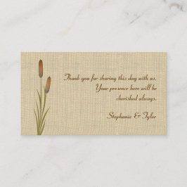 Cattails bij de Lake Seating Kaarten Plaatskaartje